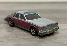 1982 Vintage Hot Wheels Cadillac Seville Sedan Silver & Maroon Two-Tone 1980 80s