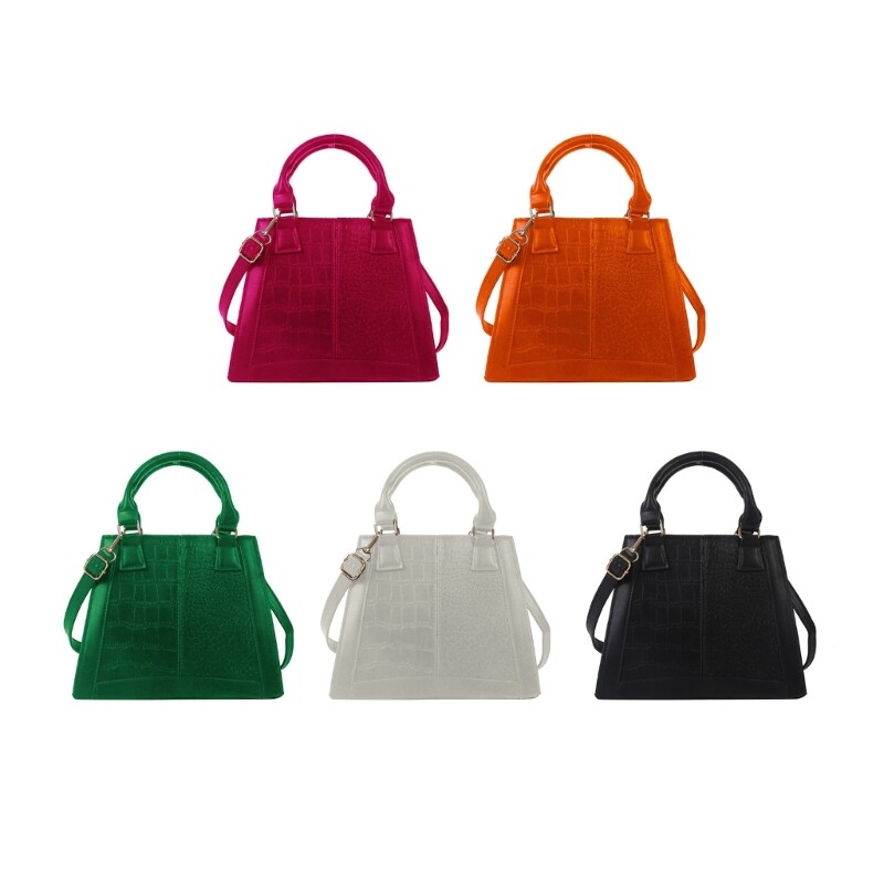 Women Shoulder Bag PU Leather Crossbody Bag Solid Color Handbags Bag