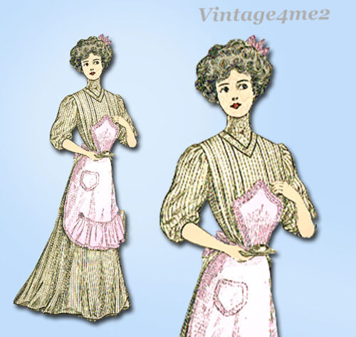 McCall 2390: 1900s Rare Uncut Misses 1908 Apron Fits All Vintage Sewing Pattern - Bild 3 von 5