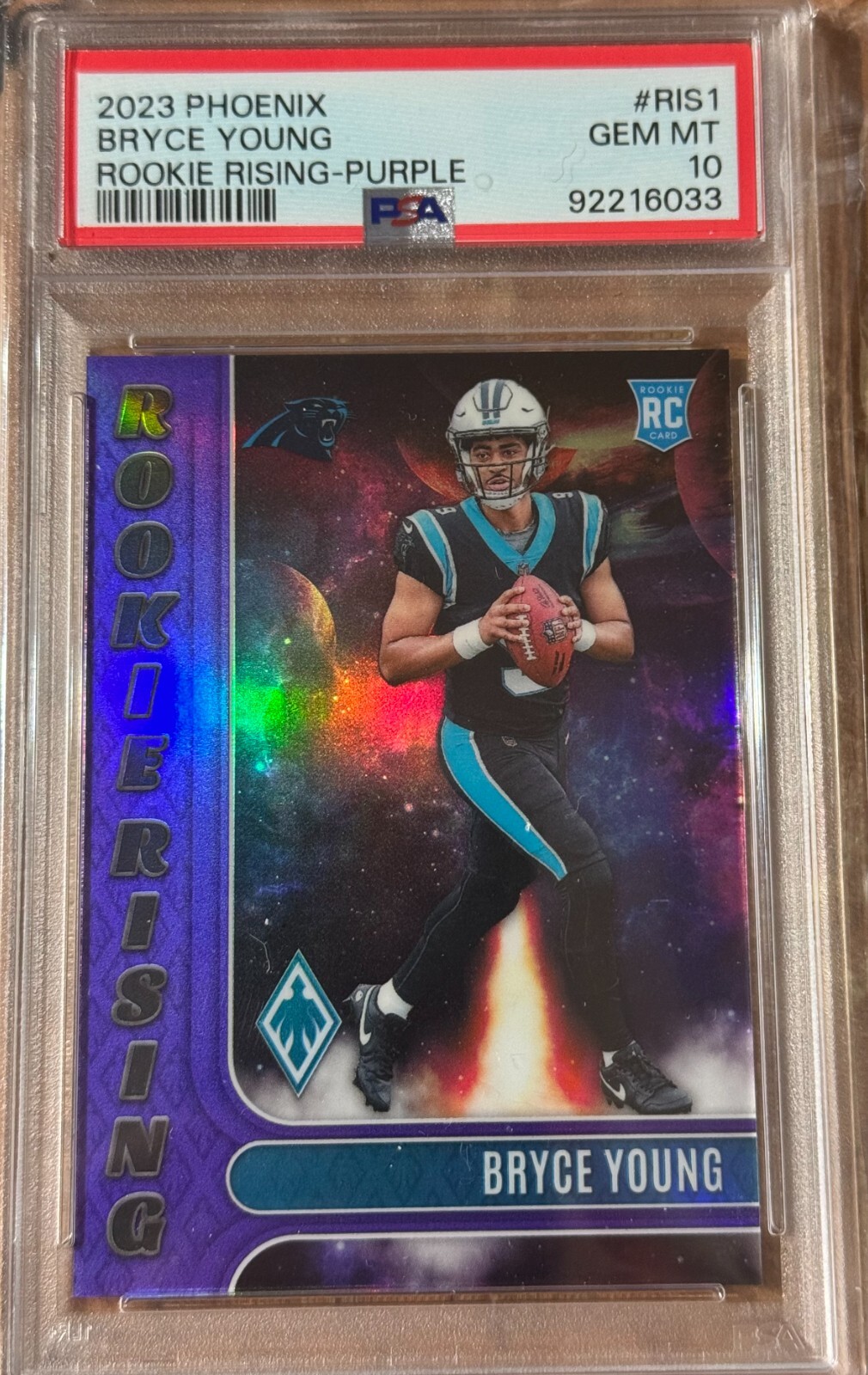 Bryce Young Panini Phoenix Rookie Rising #RIS1 Purple