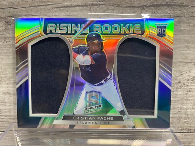 2021 Spectra Christian Pache RISING ROOKIE DUAL PATCHES Silver Prizm