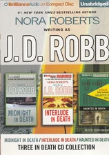Three in Death: Midnight/Interlude/Haunted JD Robb Unabridged Audio on 9 CDs
