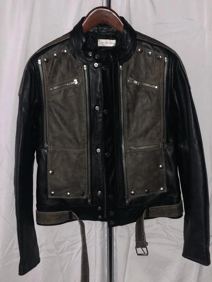 EU 50 US 40 o M $1795🔥 CHAQUETA BOMBER MOTERA FAITH CONNEXION HOMBRE NEGRA MARRÓN Foto 3 de 4