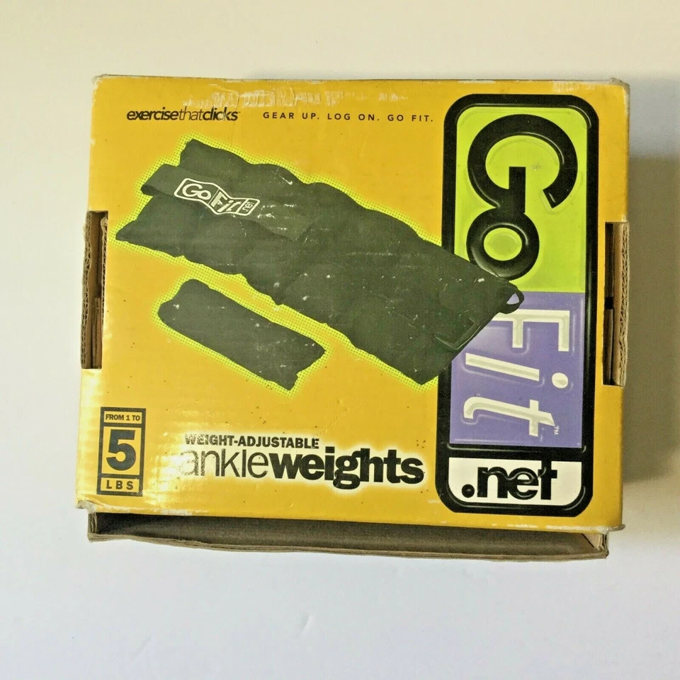 GoFit GF-5W Acolchado Ajustable Tobillo Pesos 2.5Lbs Cada x 2 Negro Par Foto 2 de 4