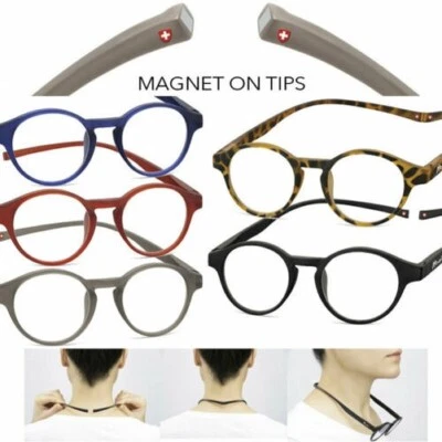 MONTANA EYEWEAR Montana Reading Glasses Magnetic Bracket MR60 Halter Strengths By +1.0 To +3.5