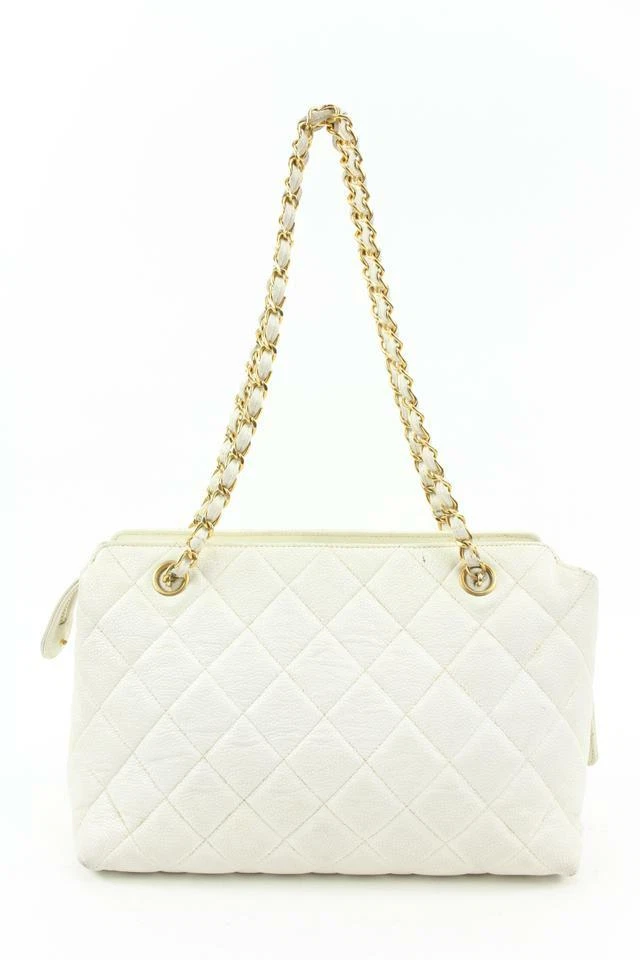 Chanel Caviar Quilted Small Double Flap White – Vintage by Misty