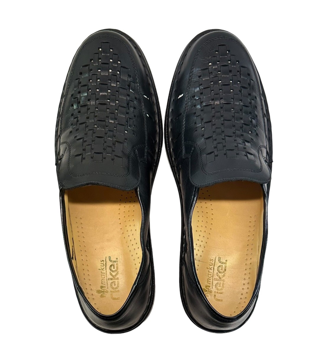 Rieker Black Croc-Embossed Slip-On Loafers with Metal Bit Rieker Women main image 3