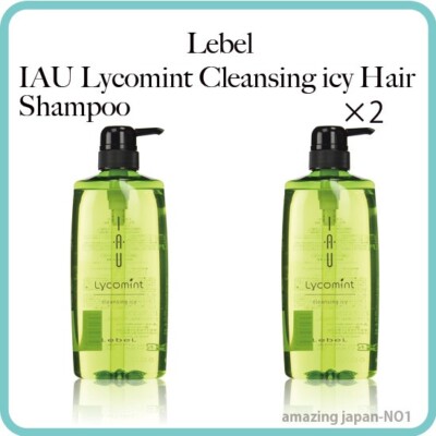 LebeL IAU Lycomint Cleansing icy Hair Shampoo 600ml×2 from Japan Free Shipping