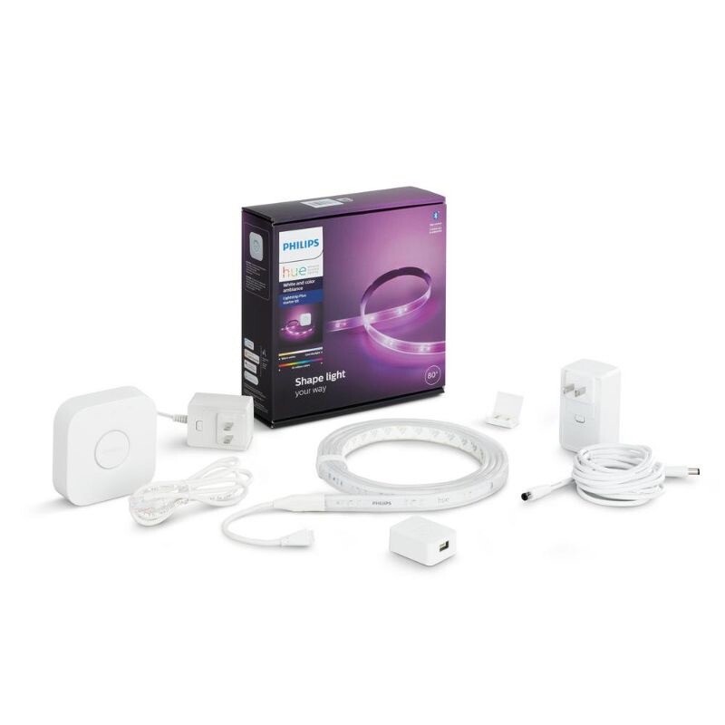 Philips Hue White and Color Ambiance Lightstrip Plus Starter Kit