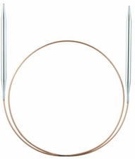 Addi Rundstricknadel 50 cm  Messingspitze+Goldseil