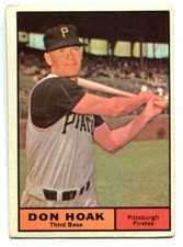 1961 Topps #230 Don Hoak Baseball Card - Pittsburgh Pirates 