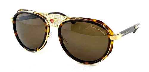 Tonino Lamborghini TL605S03 TL 605 S03 Oro/Tartaruga Occhiali da Sole  57-18-145 | eBay