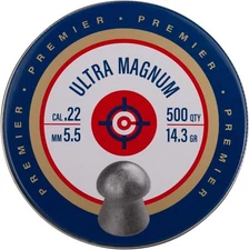 Crosman Rifle Hunting Pellets Gun Domed Point 0.22-14.3 Grain 500 Count