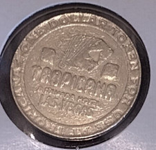 $1 Tropicana A Ramada Hotel Las Vegas Ace Spades Dice Coin Token Chip Sunburst
