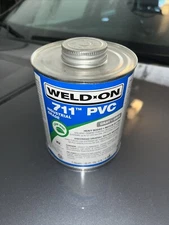 IPS Corporation Weld On 721 PVC Cement Blue Medium Bodied 1 Pint 10162 Exp 09-25