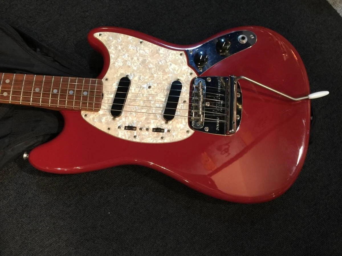 Electric Guitar Fender Mustang MG-65 DRD/R EX Poplar BODY Maple Neck w/Soft  Case