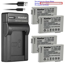 Kastar Battery Slim Charger for BP-208 BP-208DG  Canon DC201 DC210 DC211 Camera