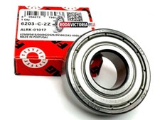 FAG 6203 ZZ DEEP GROOVE BALL BEARING, METAL SHIELDED 17x40x12 mm