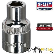Sealey Socket 7mm Premier WallDrive 3/8"Sq Drive Fully Polished Wrench