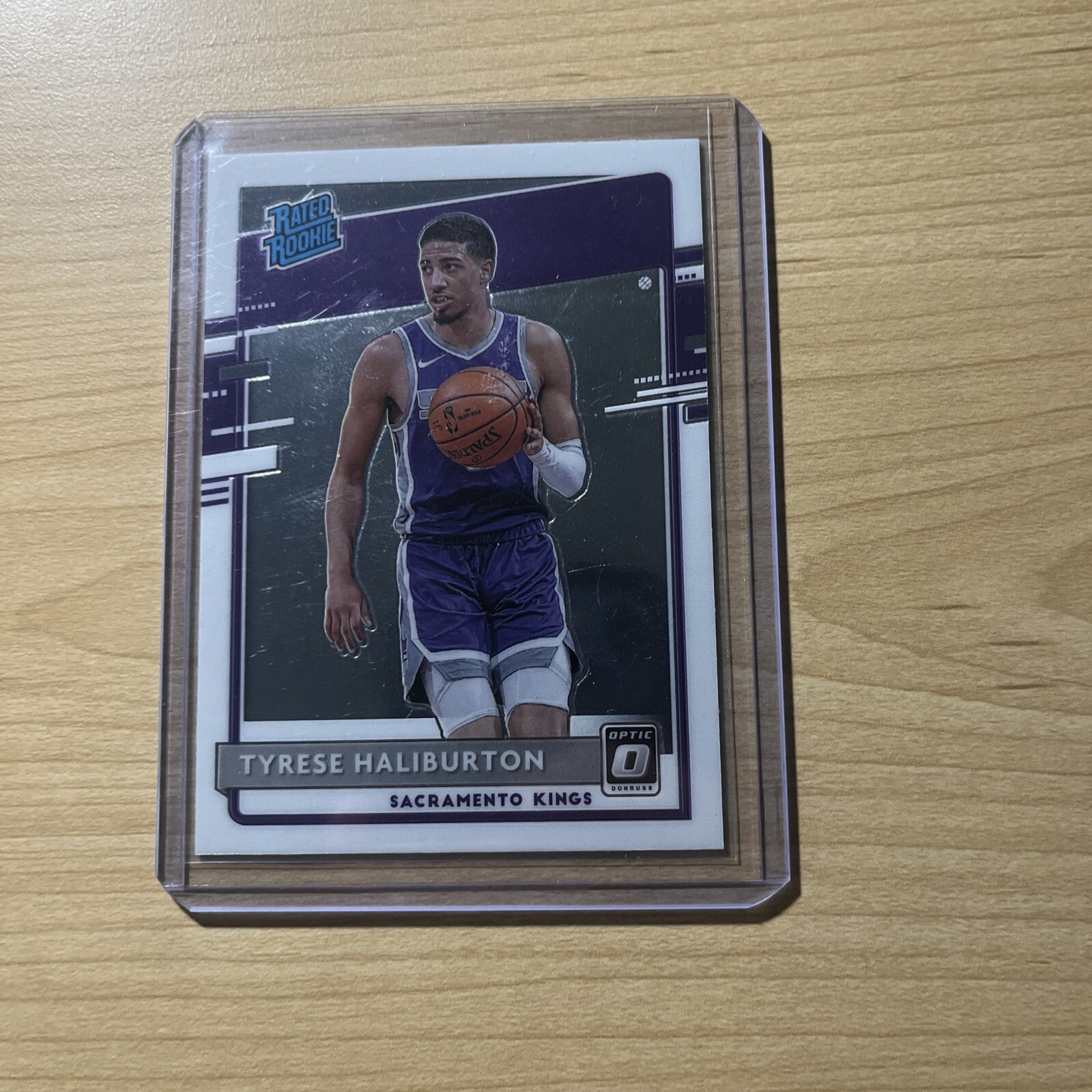 2020-21 Panini Donruss Optic Rated Rookie Holo Prizm #162 Tyrese Haliburton (RC)