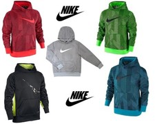 Boy's NIKE Pullover Hoodie Therma-fit Training Kids Sweatshirt, MEDIUM, NEW