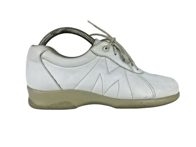 Munro Womens American White Leather Casual Lace Up Sneaker Shoes Size US 6 M