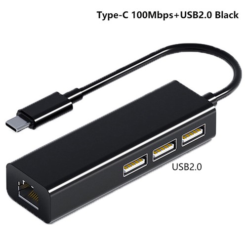 Ethernet Adapter 1000Mbps USB Type C To RJ45 Network Card For MacBook Switch $y - Photo 25/44