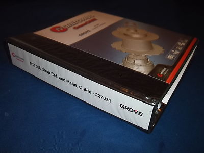 GROVE MANITOWOC RT700E CRANE SERVICE SHOP REPAIR MAINTENANCE BOOK MANUAL
