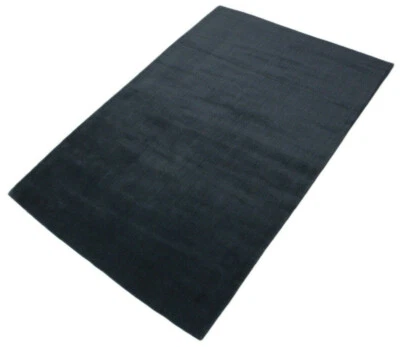  DunkelGrau Blau Teppich 100% Wolle Gabbeh Loom Handgefertigt 180X260 cm VK12 - Bild 1 von 4