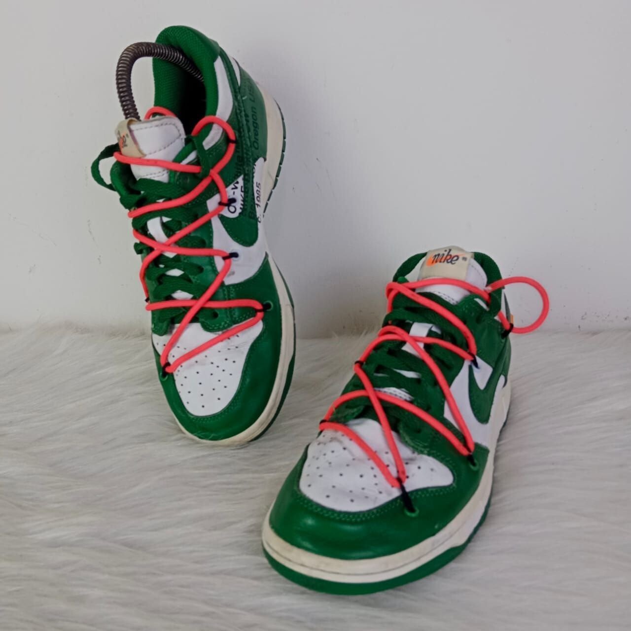 OFF WHITE X NIKE Nike Dunk Low x OFF WHITE verde pino 2019 taglia 8 48 KOD