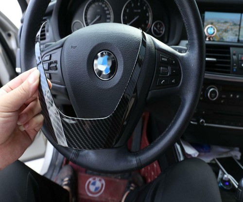 ABS Fiber Modification Steering Wheel Frame Cover Trim For BMW X3 X4 X5 2014-17 - Picture 2 of 10