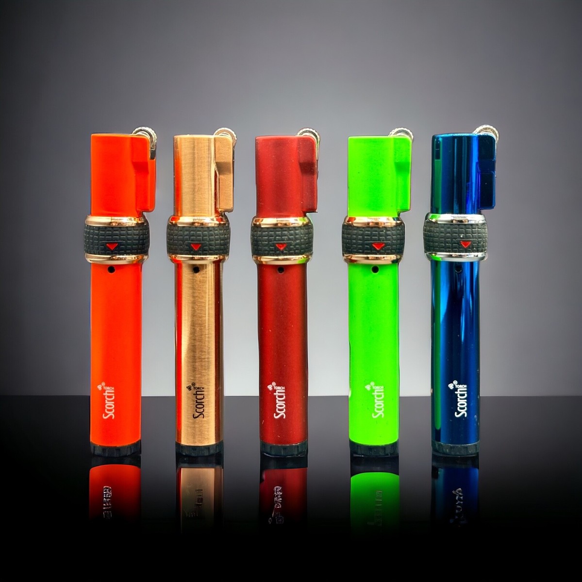 SCORCH TORCH 3.75'' FLINT IGNITER JET FLAME ASSORTED NEON COLORS