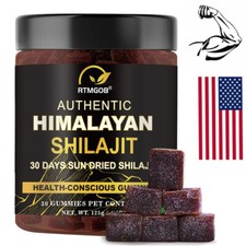 Dynamic Vitality Shilajit Gummies Pure 100 Himalayan Organic Resin Natural NEW