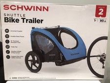 Foldable Bike Trailer 2 Passengers Orange Schwinn Shuttle For Sale