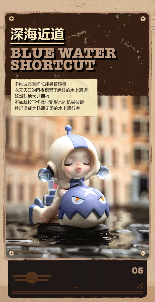 POP MART x SKULLPANDA Laid Back Tomorrow CONFIRMED FIGURE Blue