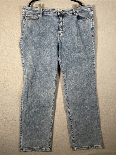 Lane Bryant Plus Sz 24 Flex Magic Waistband Signature Fit Mid-Rise Straight Jean - Picture 1 of 16