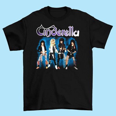 Cinderella Rock Band Member T shirt BlackCotton Size S To 4XL DO318
