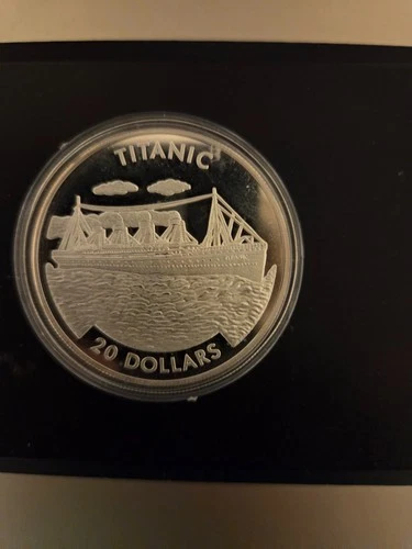 2000 $20.00 SILVER PROOF REPUBLIC OF LIBERIA TITANIC COIN