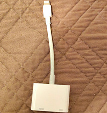 Lightning to HDMI Adapter Cable for Apple iPhone/iPad, White, Portable 1ft