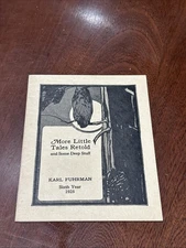 More Little Tales Retold 1926 Bohemian Club By Karl Fuhrman Very Rare NEW