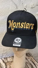 AHL 47 Hitch CLEVELAND MONSTERS Minor Hockey Columbus Black Mesh Snapback Hat