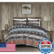 Chezmoi Collection Sawyer 3-Piece Southwestern Cowboys Comforter Set
