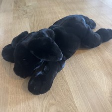Folkmanis Black Labrador Puppy Dog Full Body Hand Puppet Stuffed Lab Plush 20  