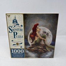 Disney Signature Puzzle Little Mermaid 25th Ariel 1000 Pieces OPEN BOX