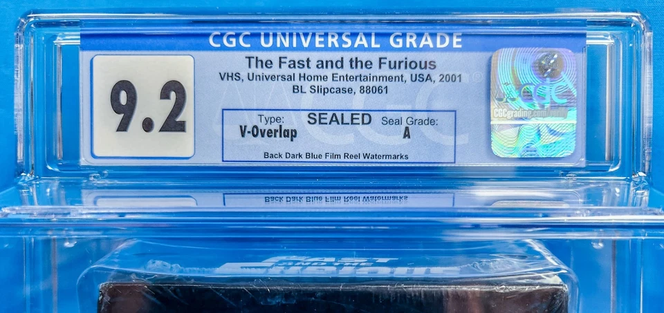 The Fast and Furious VHS SEALED 1st Print 'Blue Reel' | CGC 9.2 A - Image 2 of 4
