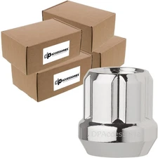 Chrome M12x1.50 Lug Nuts For Aftermarket Wheels - Open End Spline - Case of 400