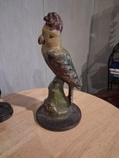 PARROT CAST IRON DOORSTOP ~ Full Figure, No Markings, . 7
