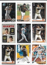 CHRIS SHAW (GIANTS) - 2019 TOPPS/PANINI BASEBALL BASE RC LOT - 16 RC LOT