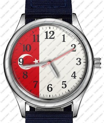 Turkey Flag Trendy 38mm Face Wrist Watch