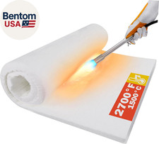 Ceramic Fiber Insulation, 24"X15.7"X1" Thick, 2600F Fireproof Insulation Blanket